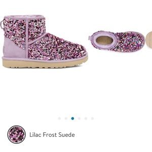 Ugg mini lilac suede boots